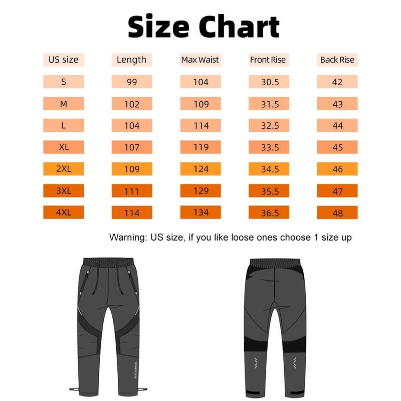 Load image into Gallery viewer, ROCKBROS Winter Cycling Pants for Men Thermal Windproof Mountain Bike Running Pants
