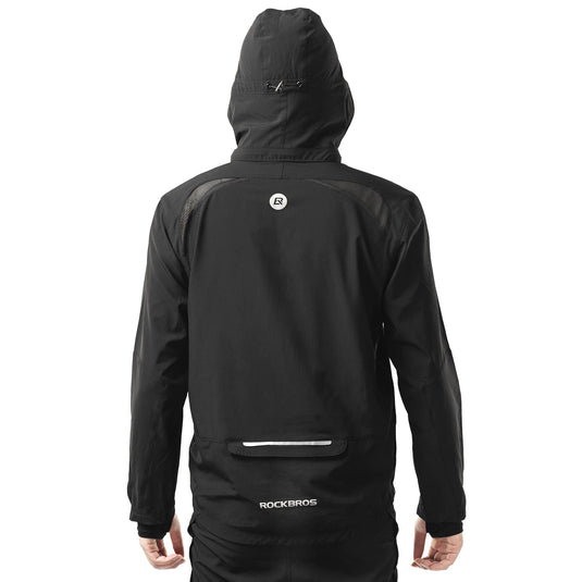 ROCKBROS Men's Windproof Cycling Jacket, Quick-Dry Lightweight Breathable MTB Jacket
