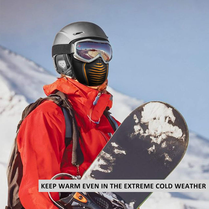 Load image into Gallery viewer, ROCKBROS Ski Mask Winter Balaclava Windproof Fleece Thermal Neck Gaiter
