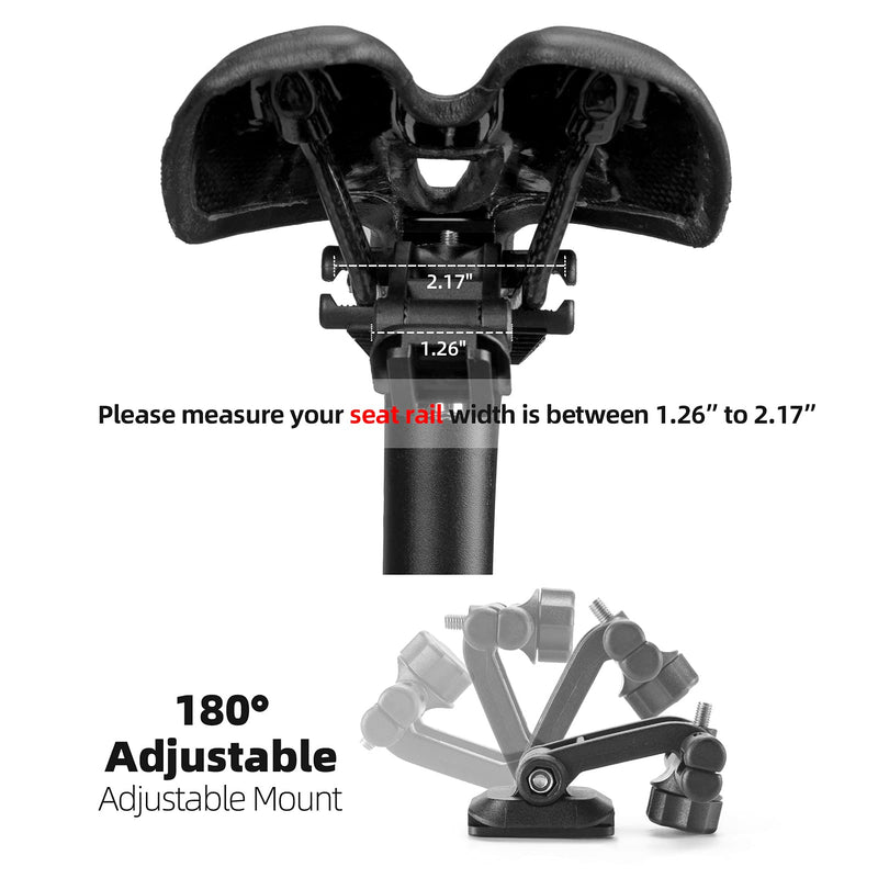 Load image into Gallery viewer, ROCKBROS Bike Saddle Bag Under Seat with Adjustable Mounting, Large Storage Pouch

