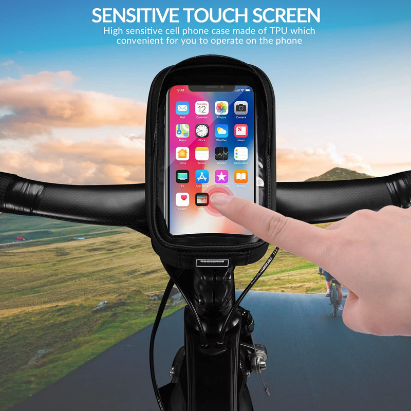 Load image into Gallery viewer, ROCKBROS Bike Front Frame HandlebarWaterproof Bag below 6.5"
