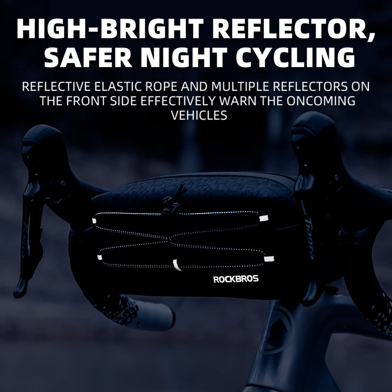 Load image into Gallery viewer, ROCKBROS Waterproof Bike Handlebar Bag Front Frame Storage Bag with Shoulder Strap
