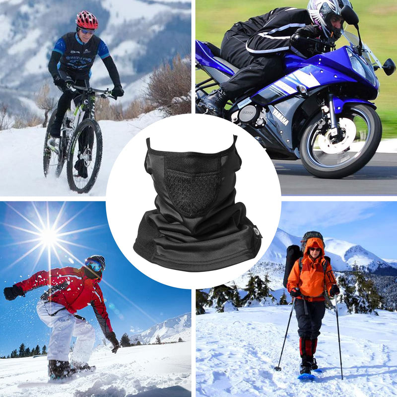 Load image into Gallery viewer, ROCKBROS Winter Neck Gaiter Warmer with Ear Loops Cold Weather
