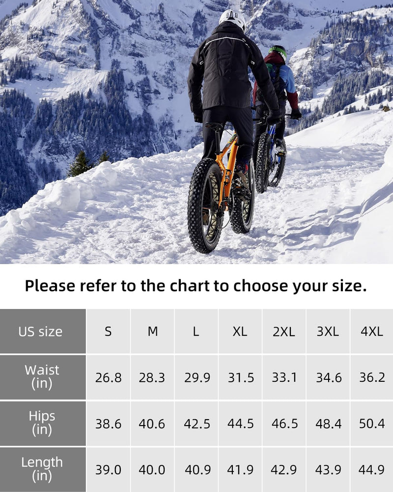 Load image into Gallery viewer, ROCKBROS Men’s Windproof Winter Cycling Pants warmth fleece-lined for  outdoor hiking

