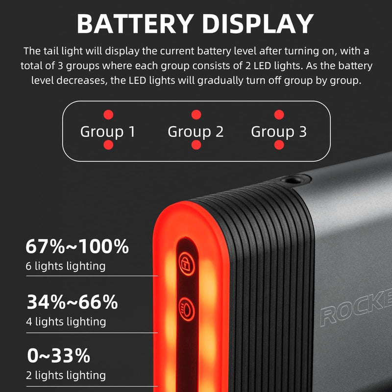 Load image into Gallery viewer, Bluetooth Lock Light Brake Sense Diurnal Light
