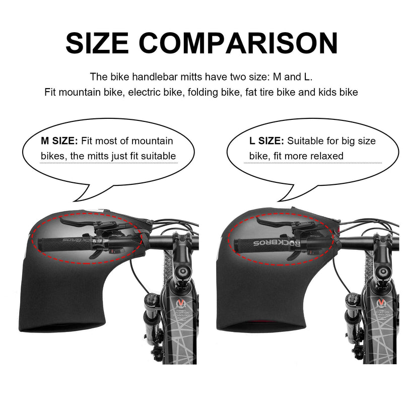 Load image into Gallery viewer, ROCKBROS Handlebar Mittens - Cold Weather Windproof MTB Bar Covers
