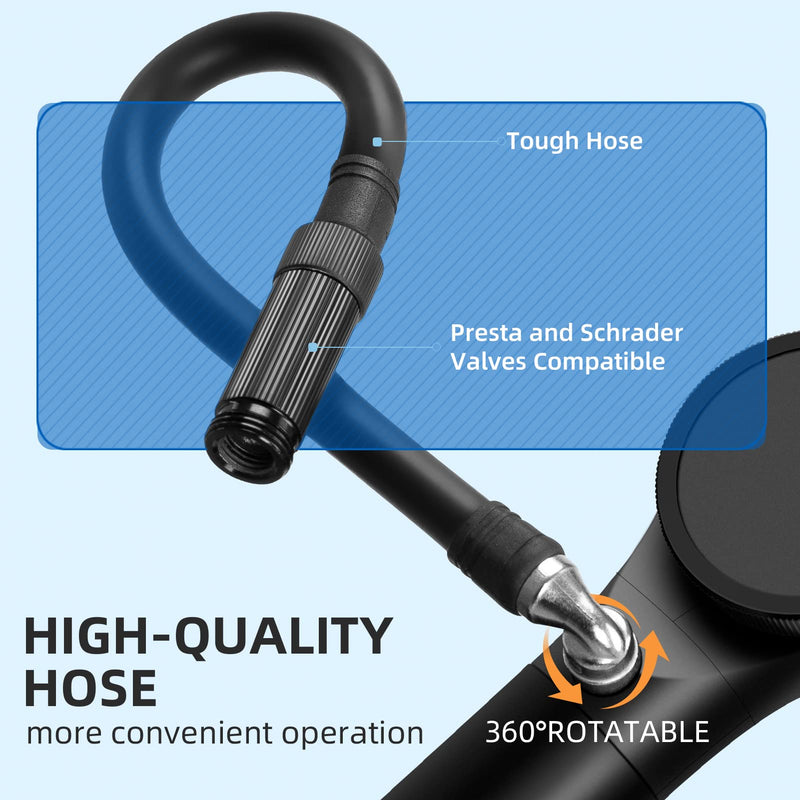 Load image into Gallery viewer, ROCKBROS Bike Tire Shock Mini Pump 320PSI High Pressure
