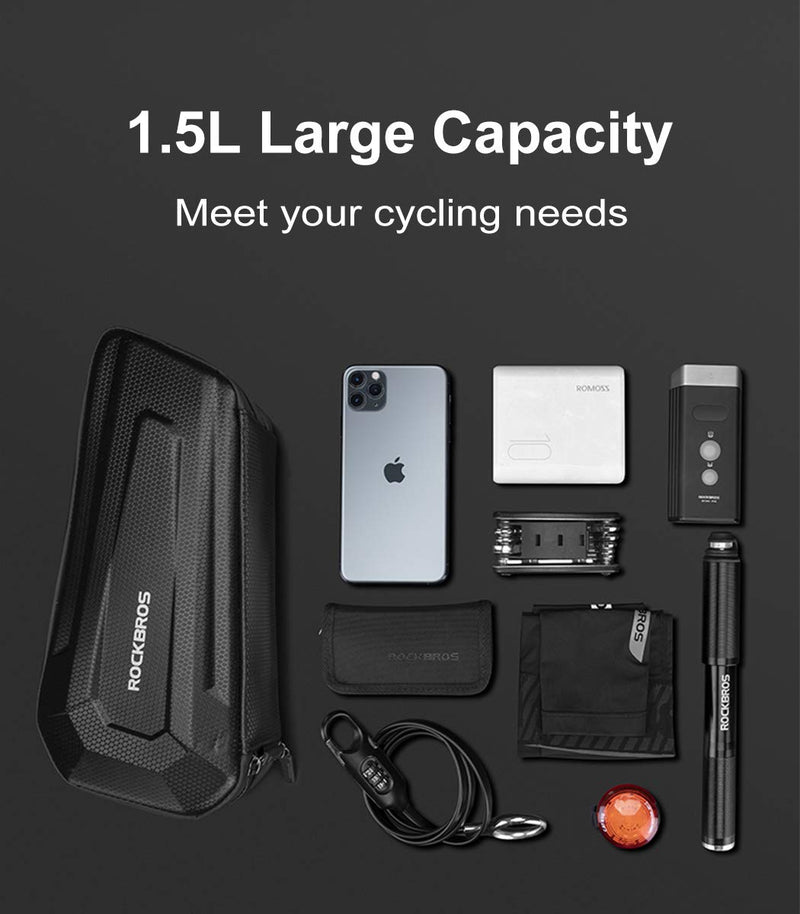 Load image into Gallery viewer, ROCKBROS 1.5L/2.5L Water-Resistant EVA Bike Frame Bag, Under Top Tube Triangle Storage
