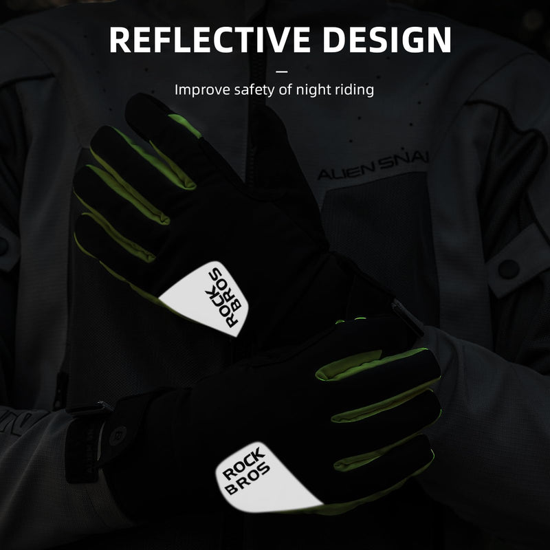 Load image into Gallery viewer, ROCKBROS Windproof Winter Cycling  Padded Thermal  Gloves for Men Women

