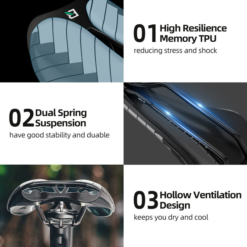 Load image into Gallery viewer, ROCKBROS Bike Seat Bicycle Saddle Comfortable Memory TPU Cushion
