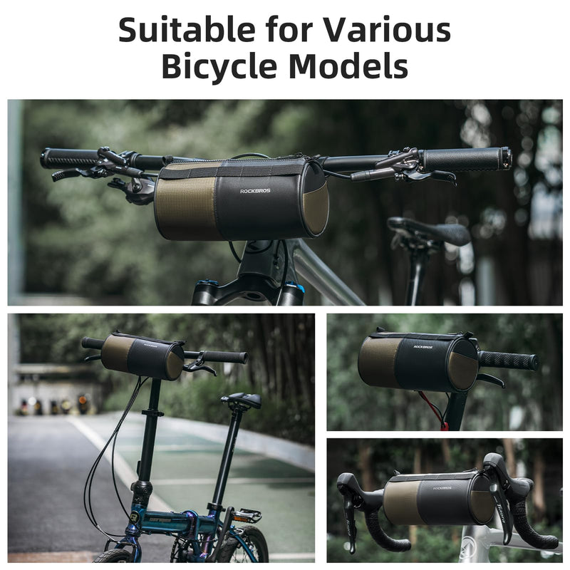 Load image into Gallery viewer, ROCKBROS Bike Handlebar Bag with Shoulder Strap for Road, Mountain Gravel Bikes
