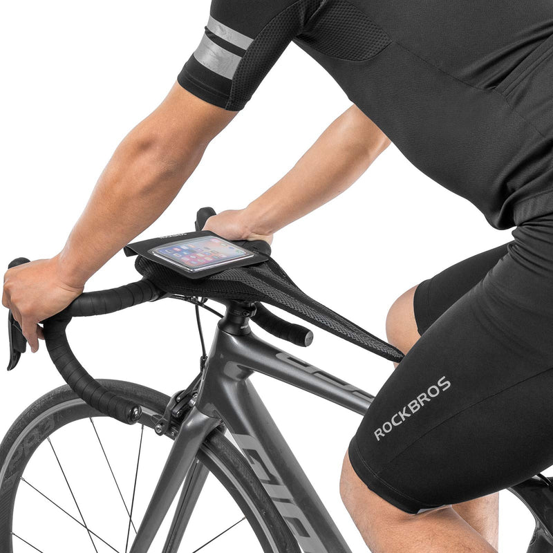 Load image into Gallery viewer, ROCKBROS Bike Sweat Guard Bicycle Trainer Sweat Net with Phone Pouch below 6.2’’
