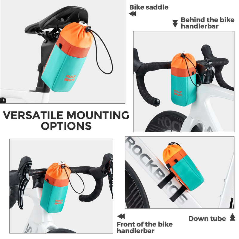 Load image into Gallery viewer, ROCKBROS Bike Cup Holder - Water Bottle Holder Bag with Pocket
