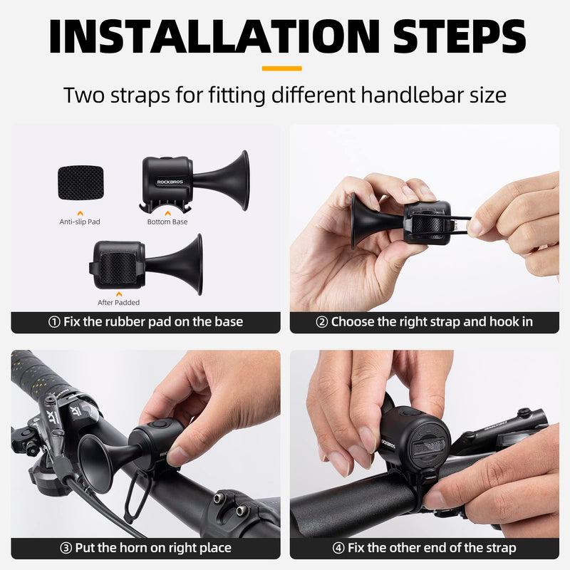Load image into Gallery viewer, ROCKBROS Bike Bell Electric Bike Horn Waterproof 120dB
