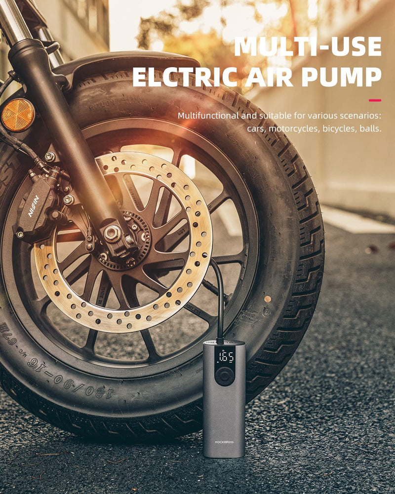 Load image into Gallery viewer, ROCKBROS A8 Mini Electric Air Bike Tire Pump 150PSl 2*2600mAh
