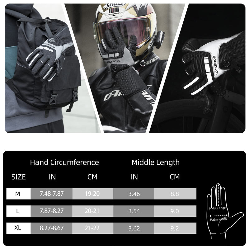 Load image into Gallery viewer, ROCKBROS Rechargeable Heated Gloves 4000mAh Touchscreen Windproof Thermal
