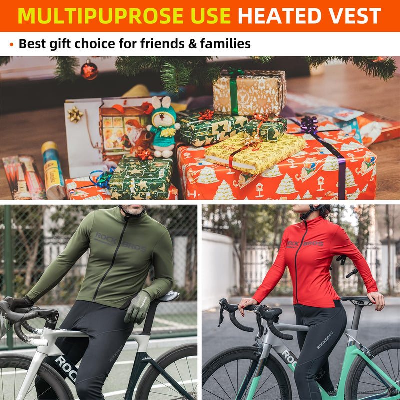 Load image into Gallery viewer, ROCKBROS Men’s Winter Cycling Pants 4D padded, windproof fleece, thermal bike leggings for outdoor riding
