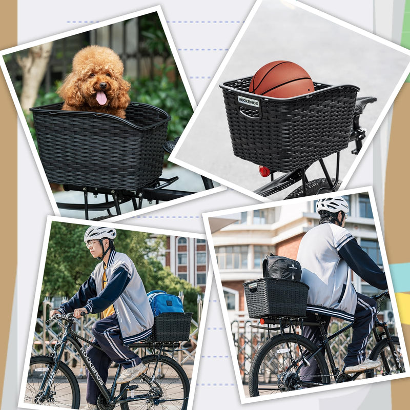 Load image into Gallery viewer, ROCKBROS Bike Basket Rear Durable 30L Lightweight Cargo Basket Easy to Install
