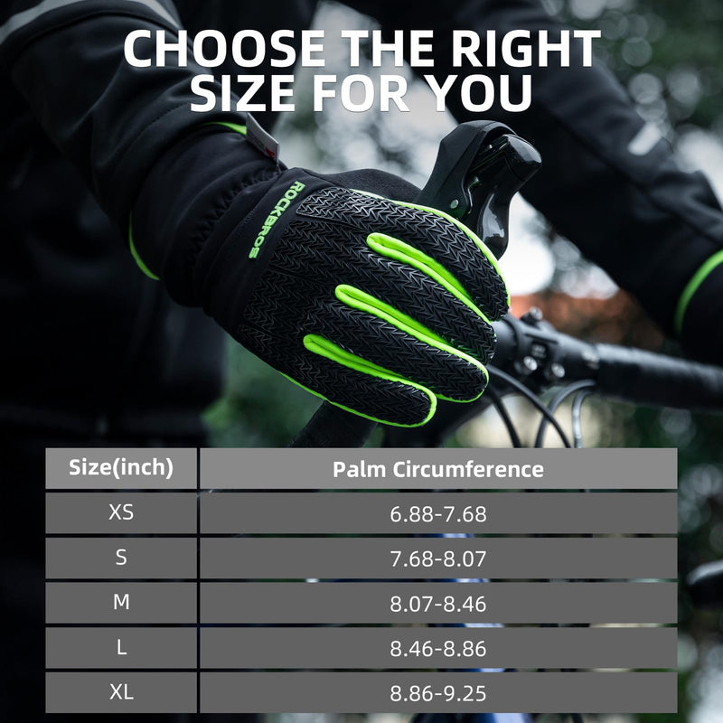 Load image into Gallery viewer, ROCKBROS Winter Cycling Gloves, Windproof Thermal Touchscreen Gloves for Men  Women

