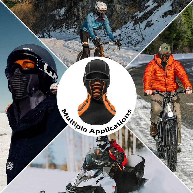 Load image into Gallery viewer, ROCKBROS Ski Mask Winter Balaclava Windproof Fleece Thermal Neck Gaiter
