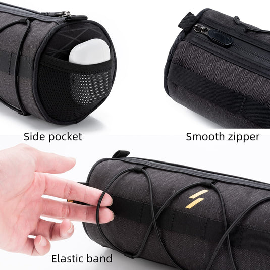 ROCKBROS Small Handlebar Bag Handy Front Bike Storage Pouch with Shoulder Strap Ideal