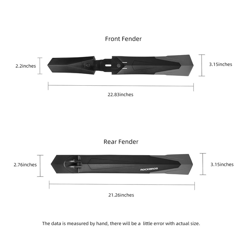 Load image into Gallery viewer, ROCKBROS Bike Adjustable MTB Mudguard Front/Rear Cycling Fender Bike Guards
