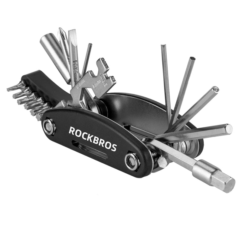 Load image into Gallery viewer, ROCKBROS Bike Foldable Repair Kit 16-in-1 Multi-Function Portable Allen Wrench and Tire Lever
