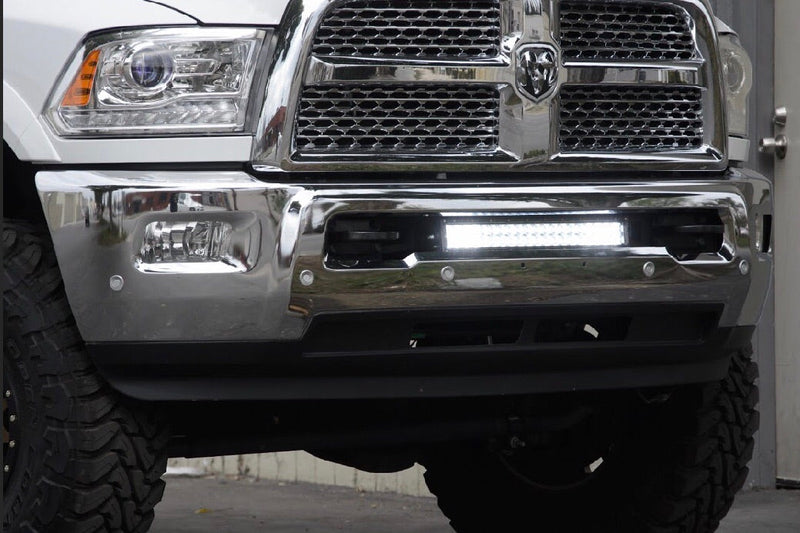 Load image into Gallery viewer, 22" Bumper Hidden LED Light Bar Brackets Kit For 2010-2018 Dodge 2500/3500
