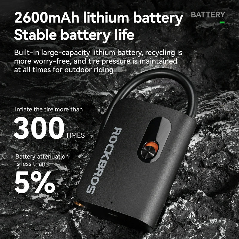 Load image into Gallery viewer, L1 Mini Electric Bike Tire Pump 70PSI
