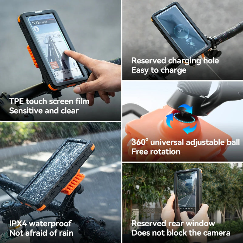 Load image into Gallery viewer, Magnetic Waterproof Bike Phone Holder Shock-Absorbing For 4.7–6.9‘’
