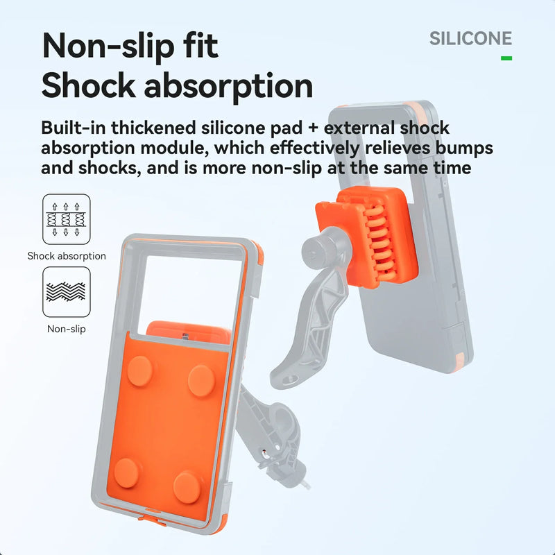 Load image into Gallery viewer, Magnetic Waterproof Bike Phone Holder Shock-Absorbing For 4.7–6.9‘’
