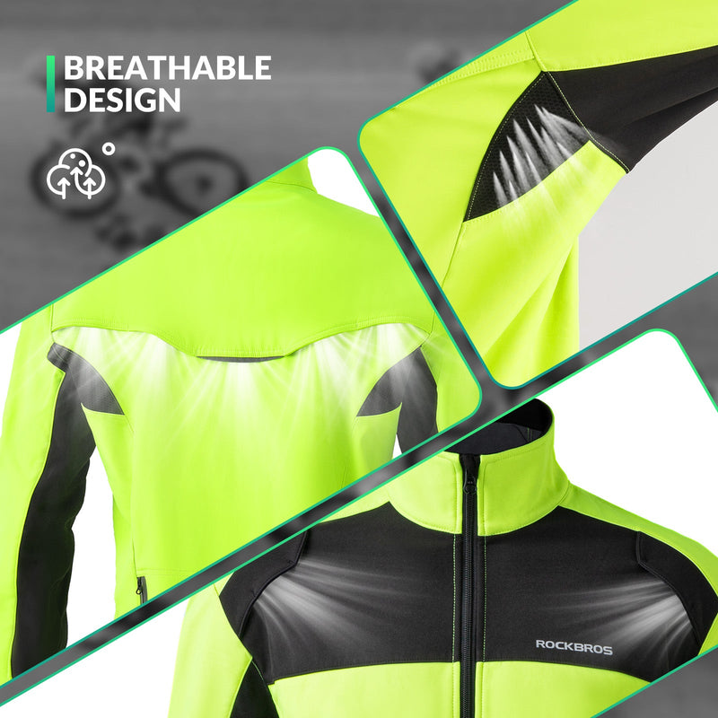 Load image into Gallery viewer, Cycling Jacket Pants Winter Suit Fluorescent Green
