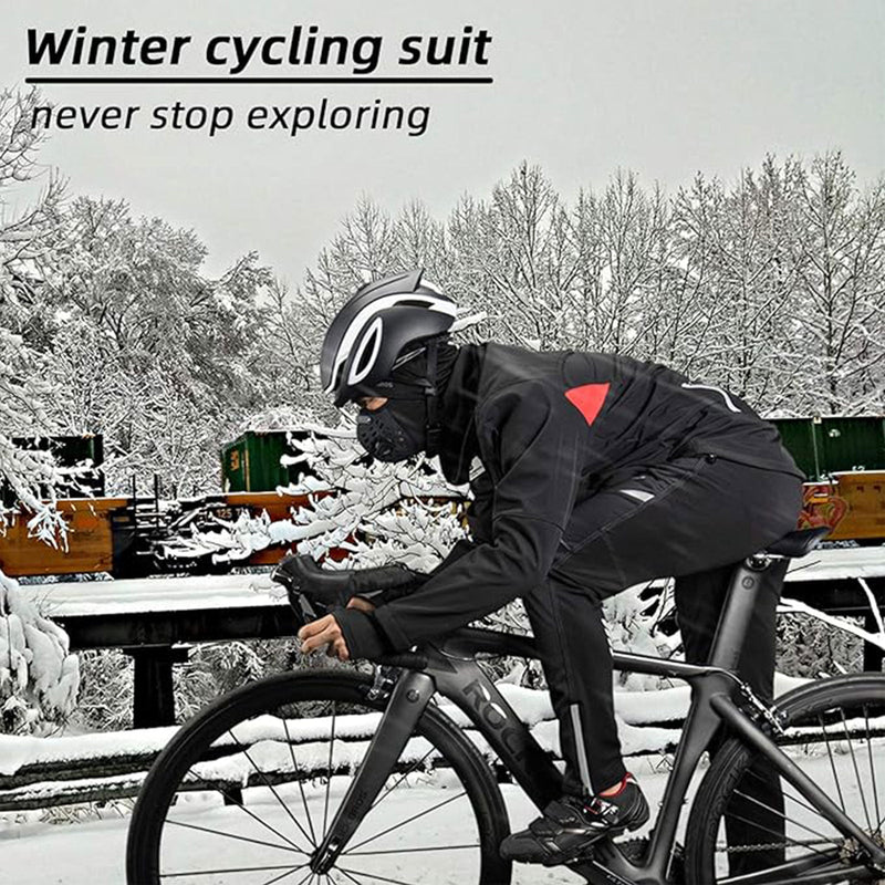 Load image into Gallery viewer, Winter Jacket &amp; Pants Men's Windproof Cycling Suit

