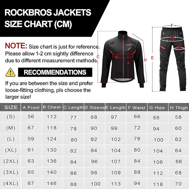 Load image into Gallery viewer, Winter Jacket &amp; Pants Men's Windproof Cycling Suit
