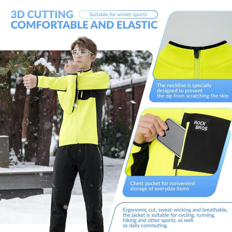 Load image into Gallery viewer, Men's Cycling Jacket &amp; Pants Set Winter
