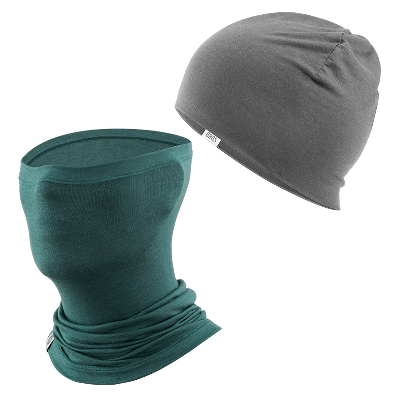 Load image into Gallery viewer, Winter Cap and Face Mask Set Merino Wool Thermal
