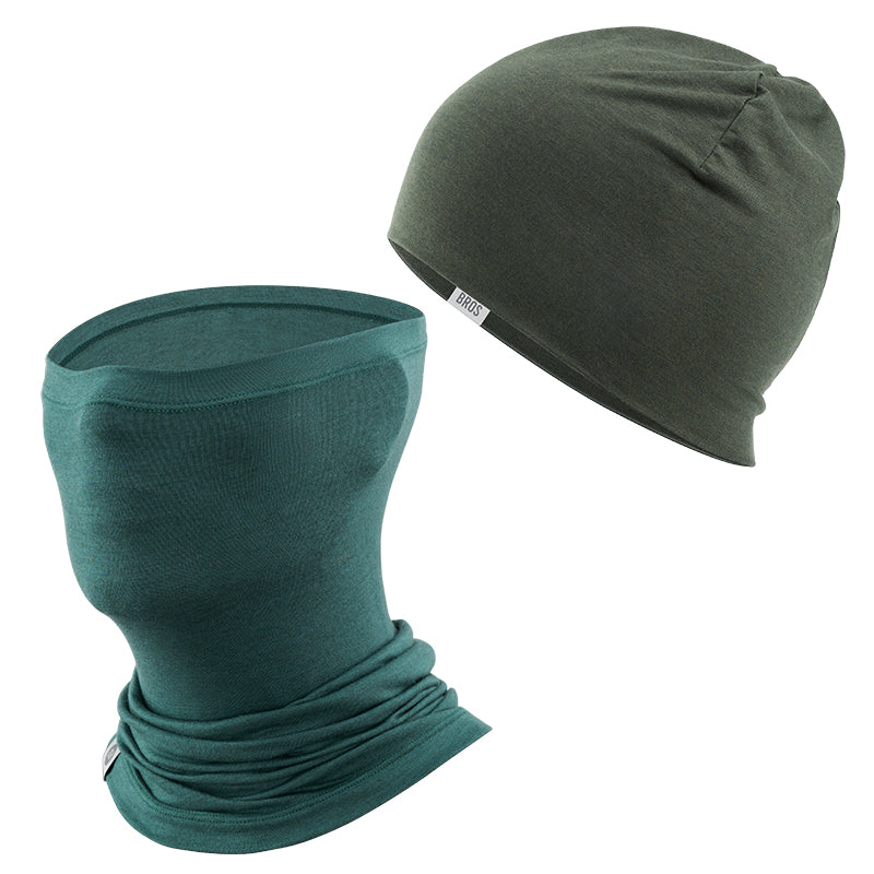 Load image into Gallery viewer, Winter Cap and Face Mask Set Merino Wool Thermal
