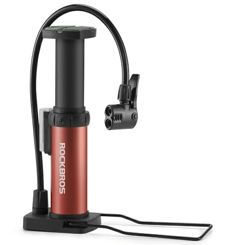 Load image into Gallery viewer, Mini Portable Aluminum Bike Floor Pump with Presta and Schrader 100PSI

