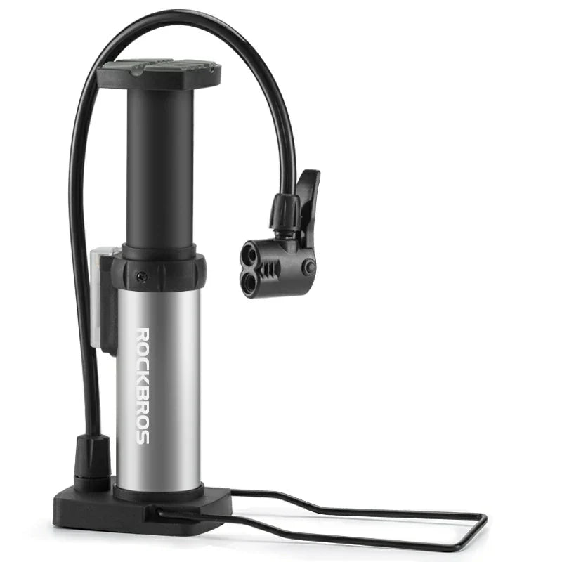 Load image into Gallery viewer, Mini Portable Aluminum Bike Floor Pump with Presta and Schrader 100PSI
