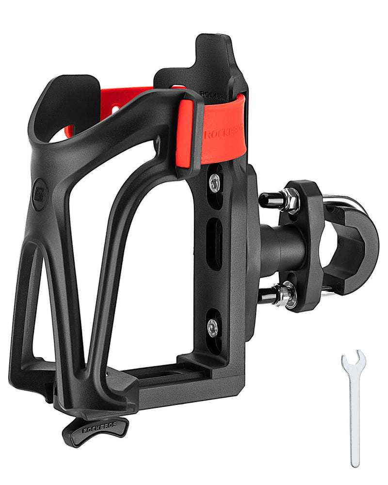 Load image into Gallery viewer, ROCKBROS Adjustable Water Bottle Holder for 2.3-3" Bottles, Bike &amp; Motorcycle Mount
