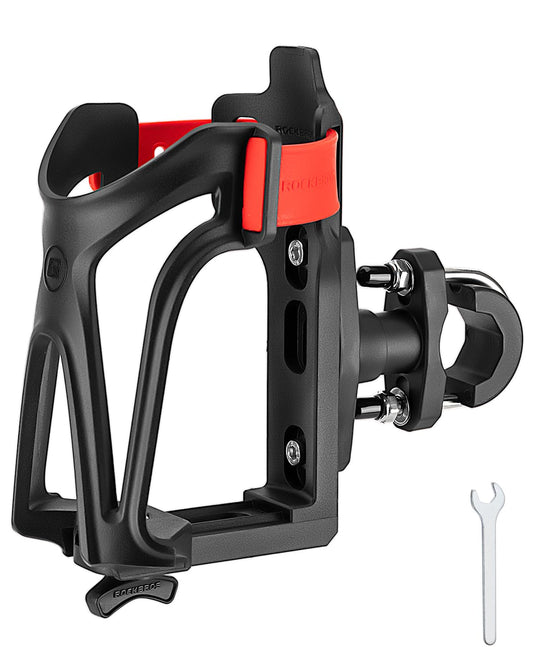 ROCKBROS Adjustable Water Bottle Holder for 2.3-3" Bottles, Bike & Motorcycle Mount