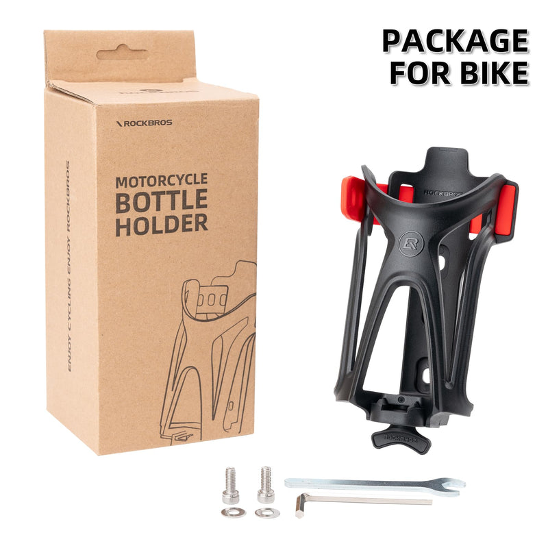 Load image into Gallery viewer, ROCKBROS Adjustable Water Bottle Holder for 2.3-3" Bottles, Bike &amp; Motorcycle Mount
