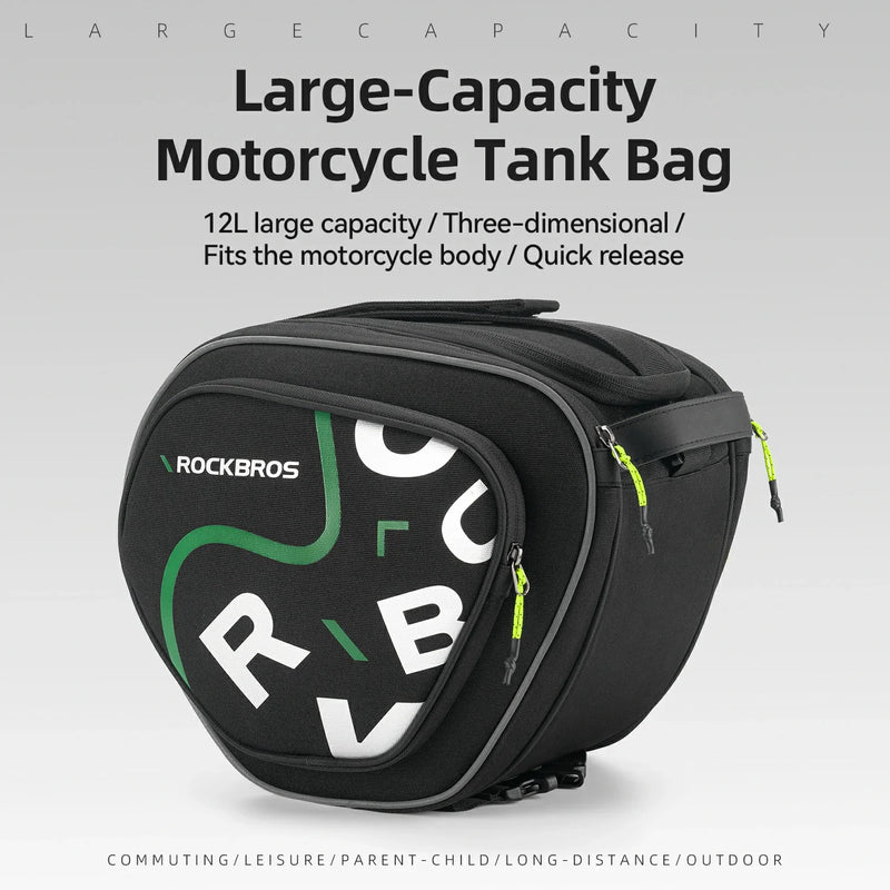 Load image into Gallery viewer, Motorcycle Tank Bag Helmet Bag 12L With Rain Cover
