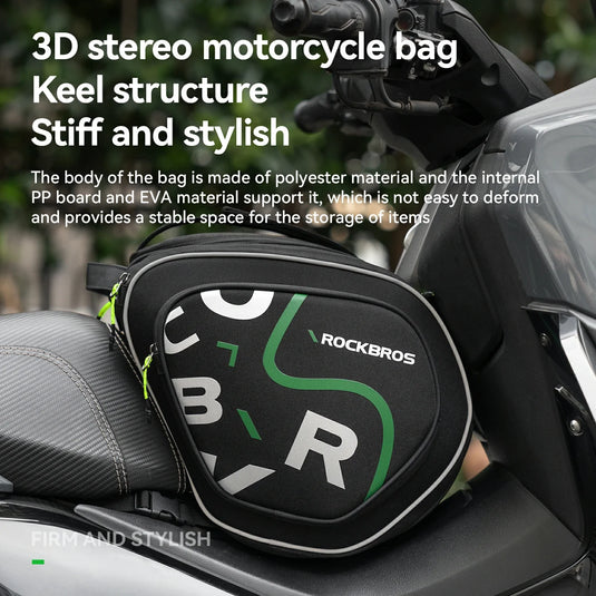 Motorcycle Tank Bag Helmet Bag 12L With Rain Cover