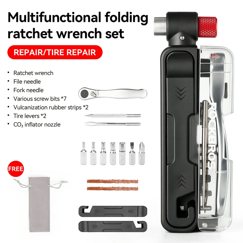Load image into Gallery viewer, Multifunctional Mini Ratchet 15 In 1 Bike Repair Tool Kit for Cycling Emergencies
