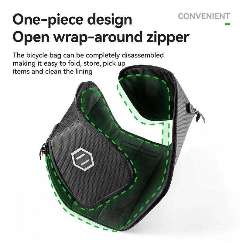 Load image into Gallery viewer, One-Piece Foldable 11L-15L Bike Rear Rack Bag
