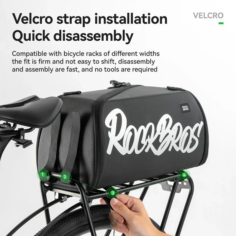 Load image into Gallery viewer, One-Piece Foldable 11L-15L Bike Rear Rack Bag

