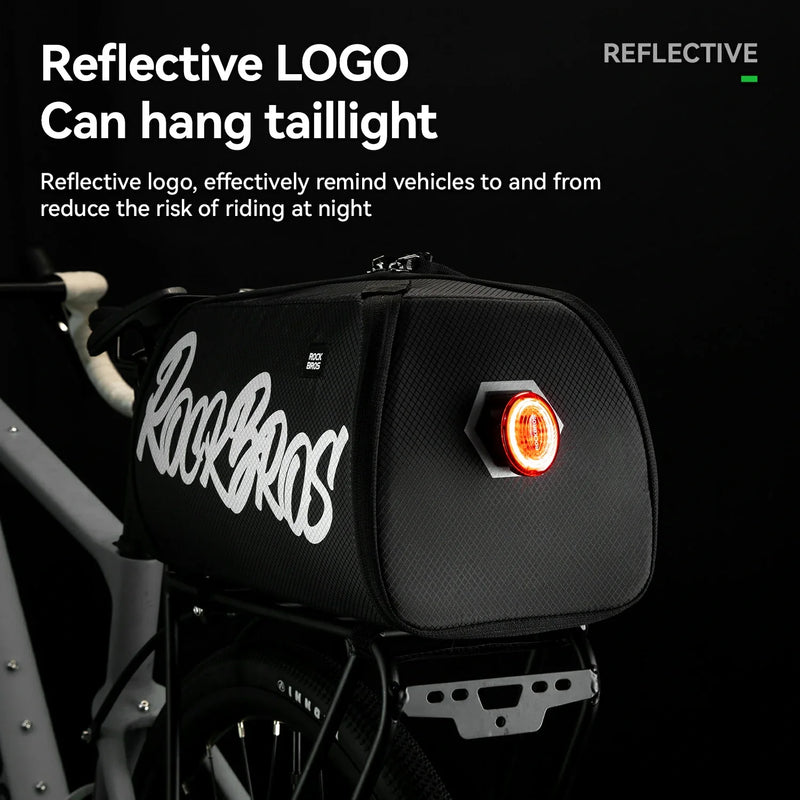 Load image into Gallery viewer, One-Piece Foldable 11L-15L Bike Rear Rack Bag
