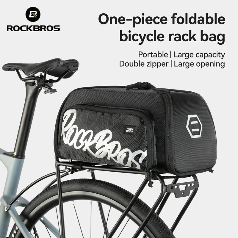 Load image into Gallery viewer, One-Piece Foldable 11L-15L Bike Rear Rack Bag
