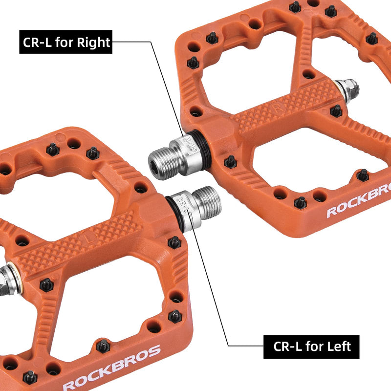 Load image into Gallery viewer, ROCKBROS Mountain Bike Pedals Flat MTB Pedals Nylon Fiber Bicycle Platform Pedals
